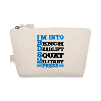 Im Into BDSM Bench Squat Deadlift Military Press10 - Bio-Täschchen - Natur - Vorne