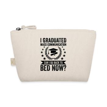 I Graduate Mass Communication - Organic Pouch - nature - Front