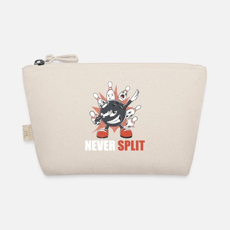 Bowling Never Split Bowler Dabbing Bowlingkugel Bio-Täschchen