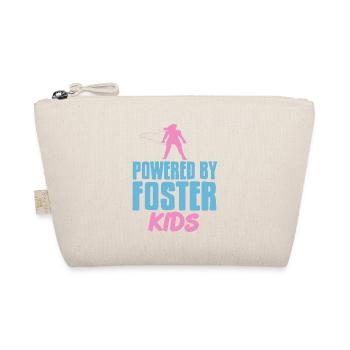 Powered By Foster Kids Cool Retro Foster Parent - Bio-Täschchen - Natur - Vorne