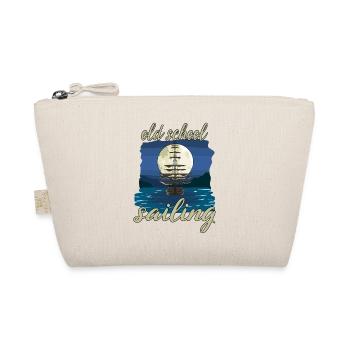 Old School Sailing für einen Segler, Kapitän - Bio-Täschchen - Natur - Vorne