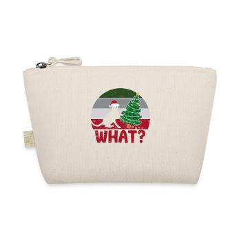 Funny Black Cat Merry Christmas Tree Cats Xmas - Organic Pouch - nature - Front