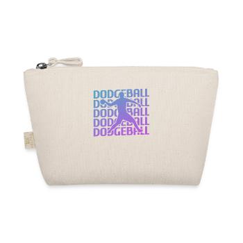 Retro Vintage Classic Dodgeball Player - Organic Pouch - nature - Front