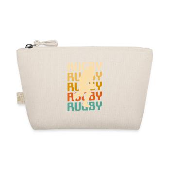 Retro Vintage Classic Rugby Player - Bio-Täschchen - Natur - Vorne