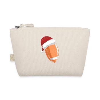 American Football Christmas Hat Sports Christmas - Organic Pouch - nature - Front