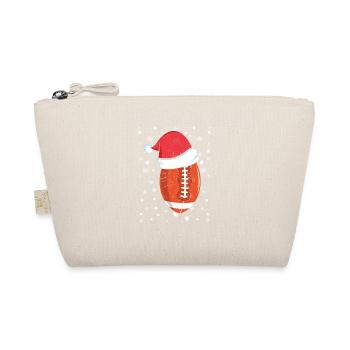 American Football Weihnachtsmütze Sport Weihnacht - Bio-Täschchen - Natur - Vorne