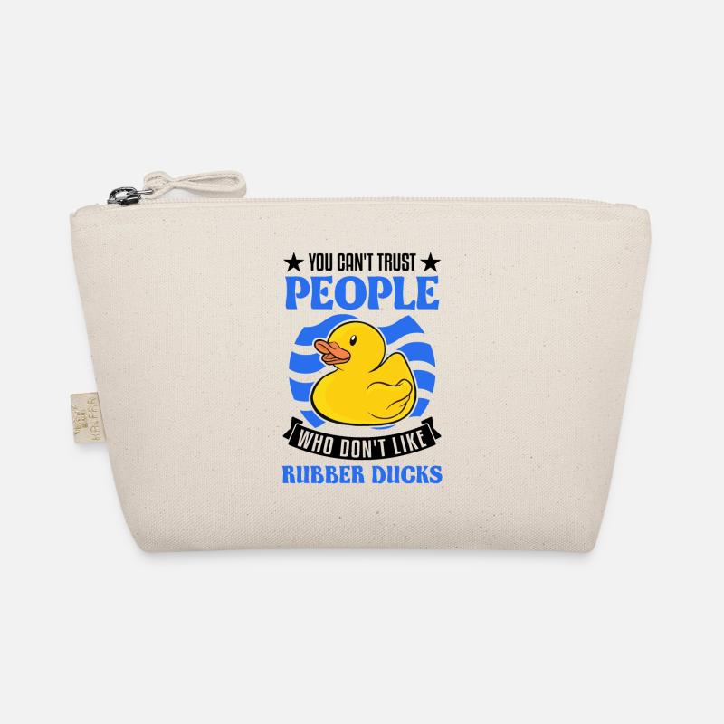 Rubber Duck Gift Squeaky Duck Bathing Duck Organic Pouch