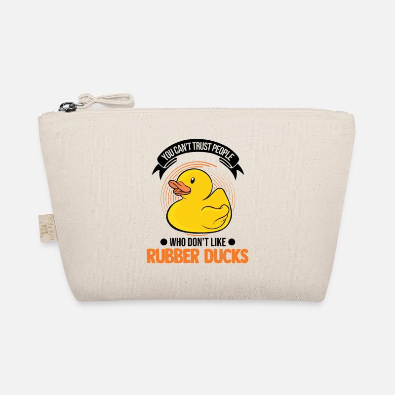 Rubber Duck Gift Squeaky Duck Bathing Duck Organic Pouch
