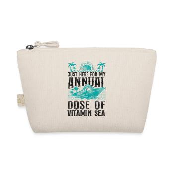 Cruise Ship Vacation Vintage Just - Organic Pouch - nature - Front