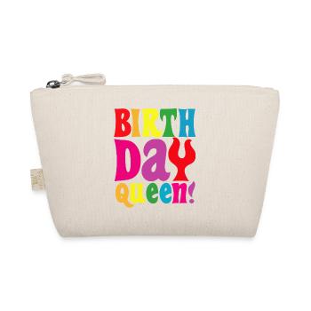 Fille Anniversaire Anniversaire Reine! Fille - Trousse biologique - nature - Devant
