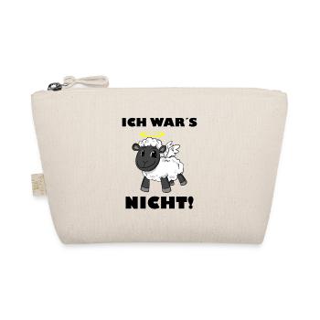 Schaf Engel - ich wars nicht - Bio-Täschchen - Natur - Vorne