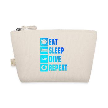 Men Scuba Diver Diver Women Divers - Organic Pouch - nature - Front