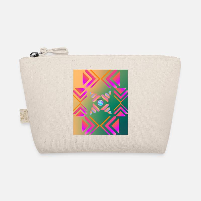 Moderne Kunst Grafik-Design 2 formen Linien Farben Bio-Täschchen