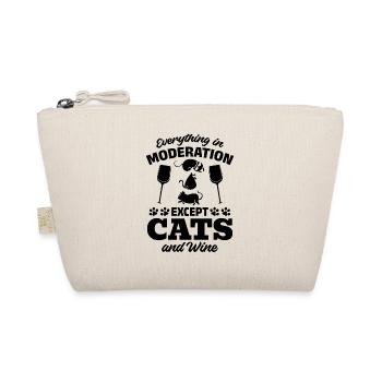 Cat Lover - Alles in Maßen außer Katzen und Wein - Bio-Täschchen - Natur - Vorne