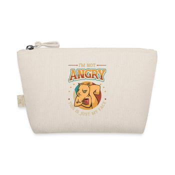 I'm not angry, it's just my face. - Organic Pouch - nature - Front