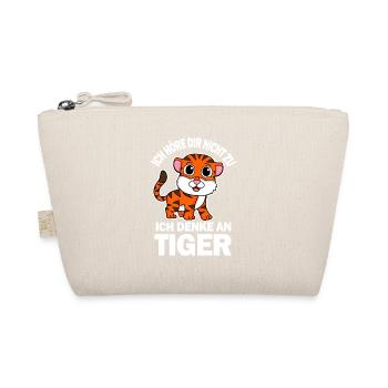 Tiger Spruch lustig - Bio-Täschchen - Natur - Vorne