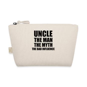 Bester Onkel Schlechter Einfluss Familie Geschenk - Bio-Täschchen - Natur - Vorne