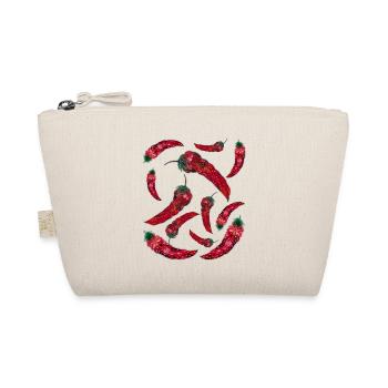 Hot boy. Hot girl. Chili pepper. Petrykivka paint - Organic Pouch - nature - Front