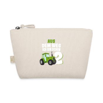 Lustige Bauernhof Traktor Geburtstag Geschenkideen - Bio-Täschchen - Natur - Vorne