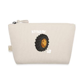 Funny bike from saying Tractor tires Tractor farmer - Organic Pouch - nature - Front