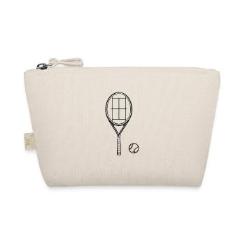 Tennis Player Tennis Racket Tennis Game Gift - Organic Pouch - nature - Front