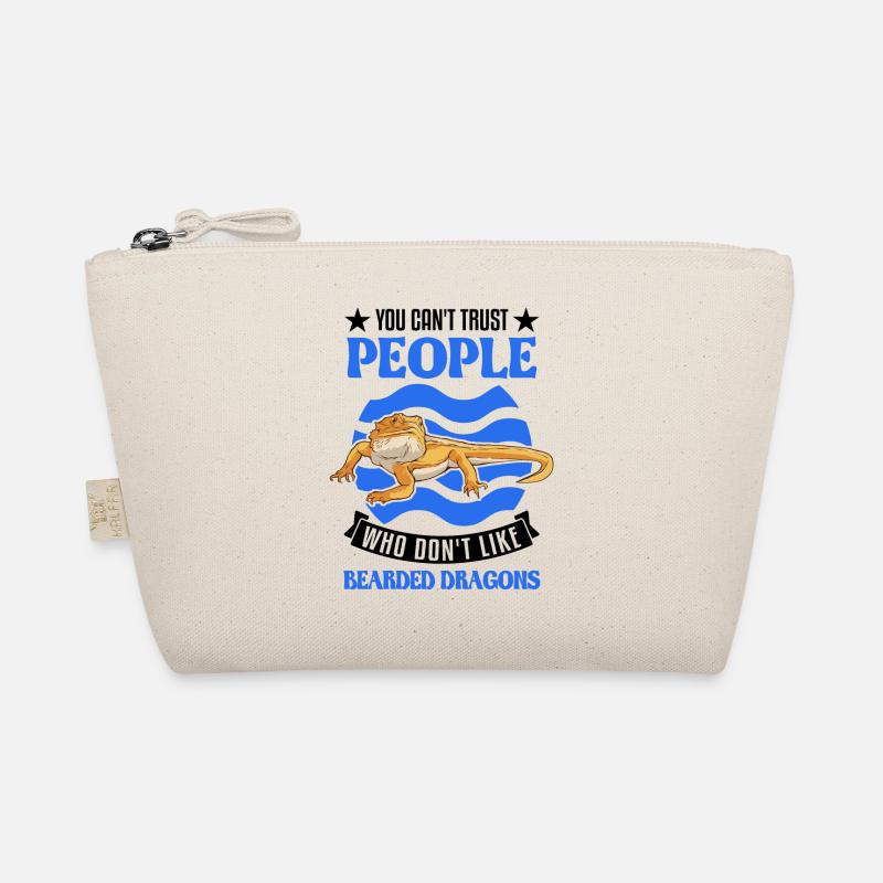 Bartagame Geschenk Bearded Dragon Pogona Bio-Täschchen