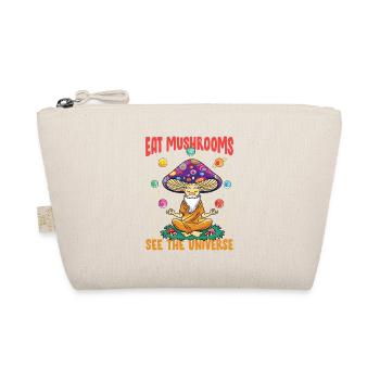 Eat Mushrooms See The Universe - Bio-Täschchen - Natur - Vorne
