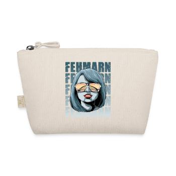 Fehmarn Fehmarnundbrücke Sonnenbrille - Bio-Täschchen - Natur - Vorne