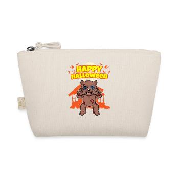 Happy Halloween Scary Funny Hallow's Eve Costume - Organic Pouch - nature - Front