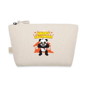 Happy Halloween Scary Funny Hallow's Eve Costume - Organic Pouch - nature - Front