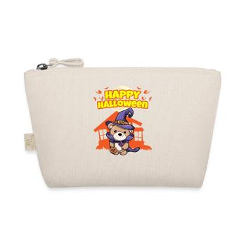 Happy Halloween Scary Funny Hallow's Eve Costume - Organic Pouch - nature - Front