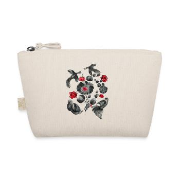 Oiseaux et fleurs noirs et blancs. Peinture petrykivka. - Trousse biologique - nature - Devant