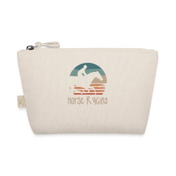 Retro Vintage Classic Horse Racing Equestrian - Bio-Täschchen - Natur - Vorne