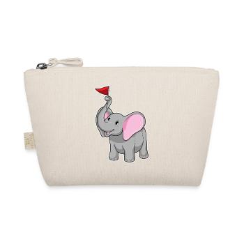 Elephant Flag - Organic Pouch - nature - Front