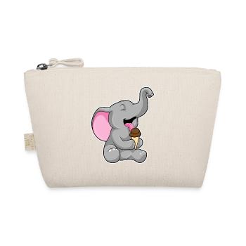 Elefant Waffeleis - Bio-Täschchen - Natur - Vorne