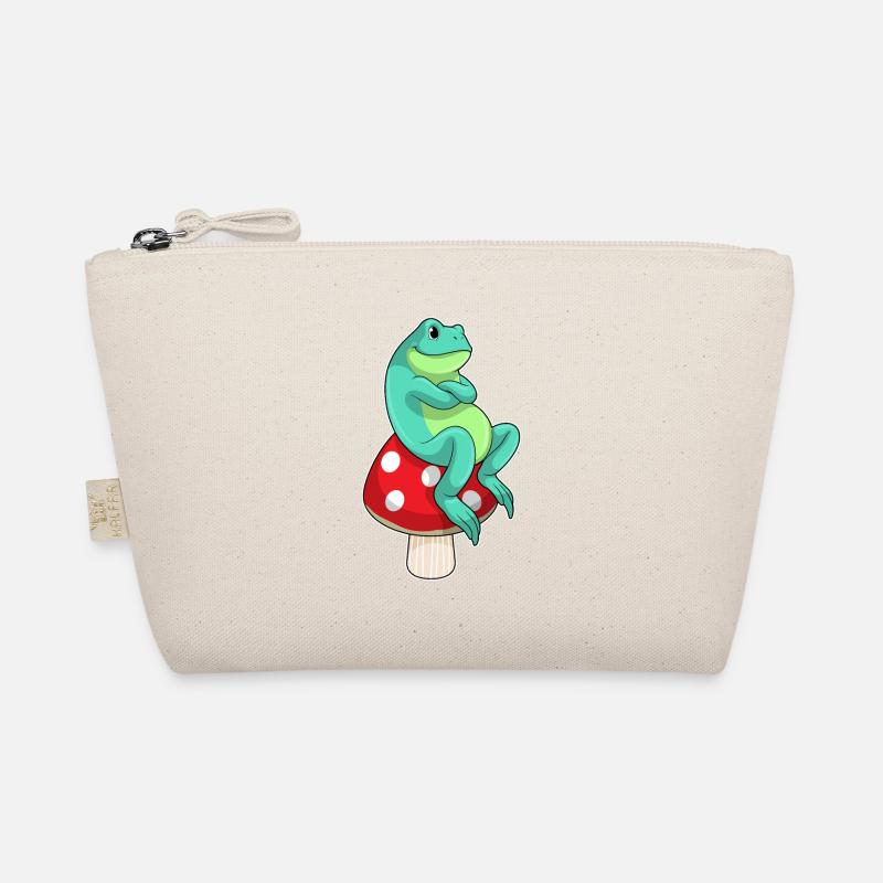 Frosch mit Pilz Bio-Täschchen