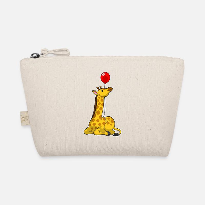 Giraffe with balloon Organic Pouch