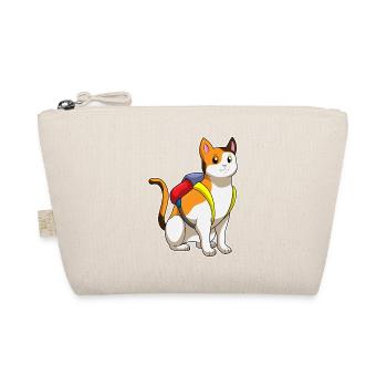 Chat avec cartable - Trousse biologique - nature - Devant