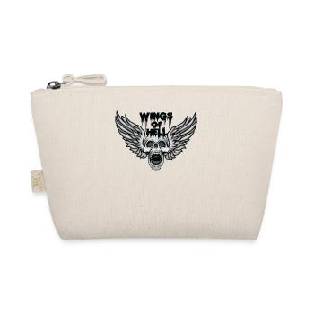 Skelett Totenkopf Flügel der Hölle - Bio-Täschchen - Natur - Vorne