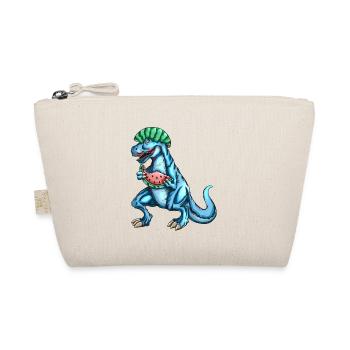 Tyrannosaurus Rex loves watermelon fruit outfit - Organic Pouch - nature - Front
