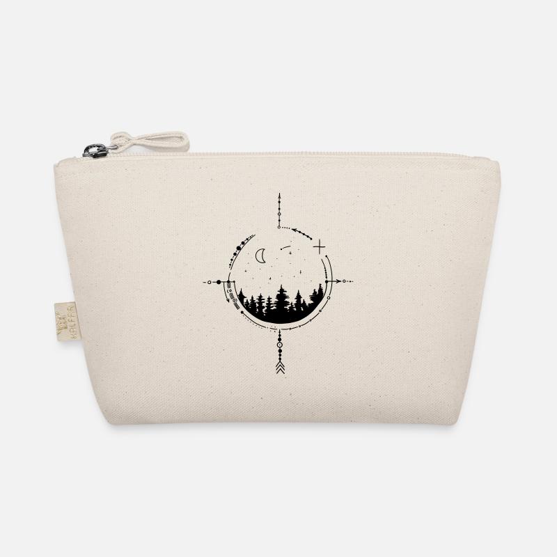 Moon and Stars Compass Organic Pouch
