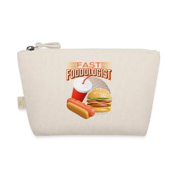 Fast food, hamburger and hot dog funny saying - Organic Pouch - nature - Front
