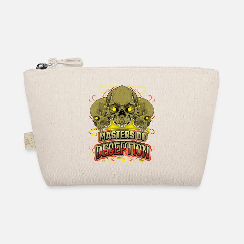 Totenkopf-Design Vintage-Skull Biker Spruch Bio-Täschchen