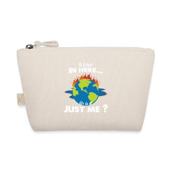 Global warming funny Earth burns and sweats - Organic Pouch - nature - Front