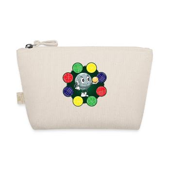Kugelspiel Petanque für einen Petanque Spieler - Bio-Täschchen - Natur - Vorne