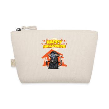 Happy Halloween Scary Funny Hallow's Eve Costume - Organic Pouch - nature - Front