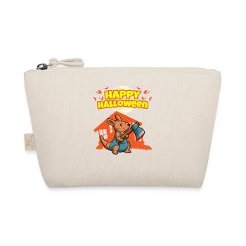 Happy Halloween Scary Funny Hallow's Eve Costume - Organic Pouch - nature - Front