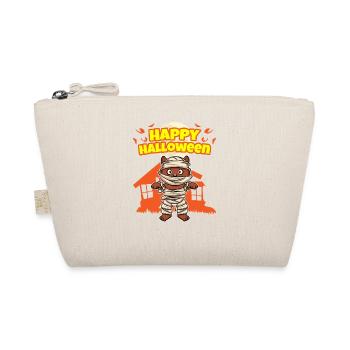 Happy Halloween Scary Funny Hallow's Eve Costume - Organic Pouch - nature - Front
