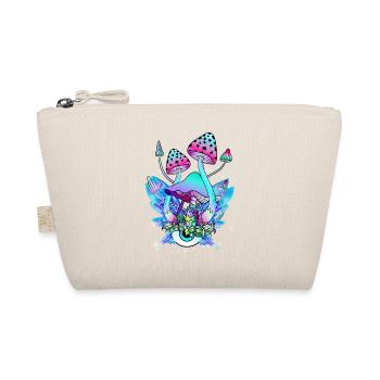 Magic Mushrooms Psychedelic Mushroom Eyes Art - Organic Pouch - nature - Front