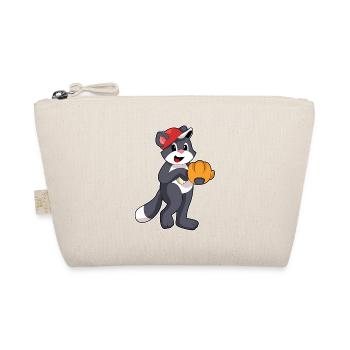Cat Baseball Baseball Glove - Organic Pouch - nature - Front